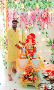 Pandit Rajan Shastri Ganesh ji sthapna or Murtri Sthapna at lucknow